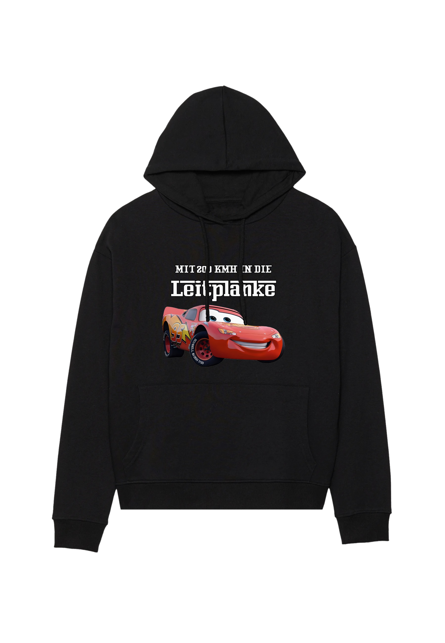 MIT 200KMH IN DIE LEITPLANKE HOODIE