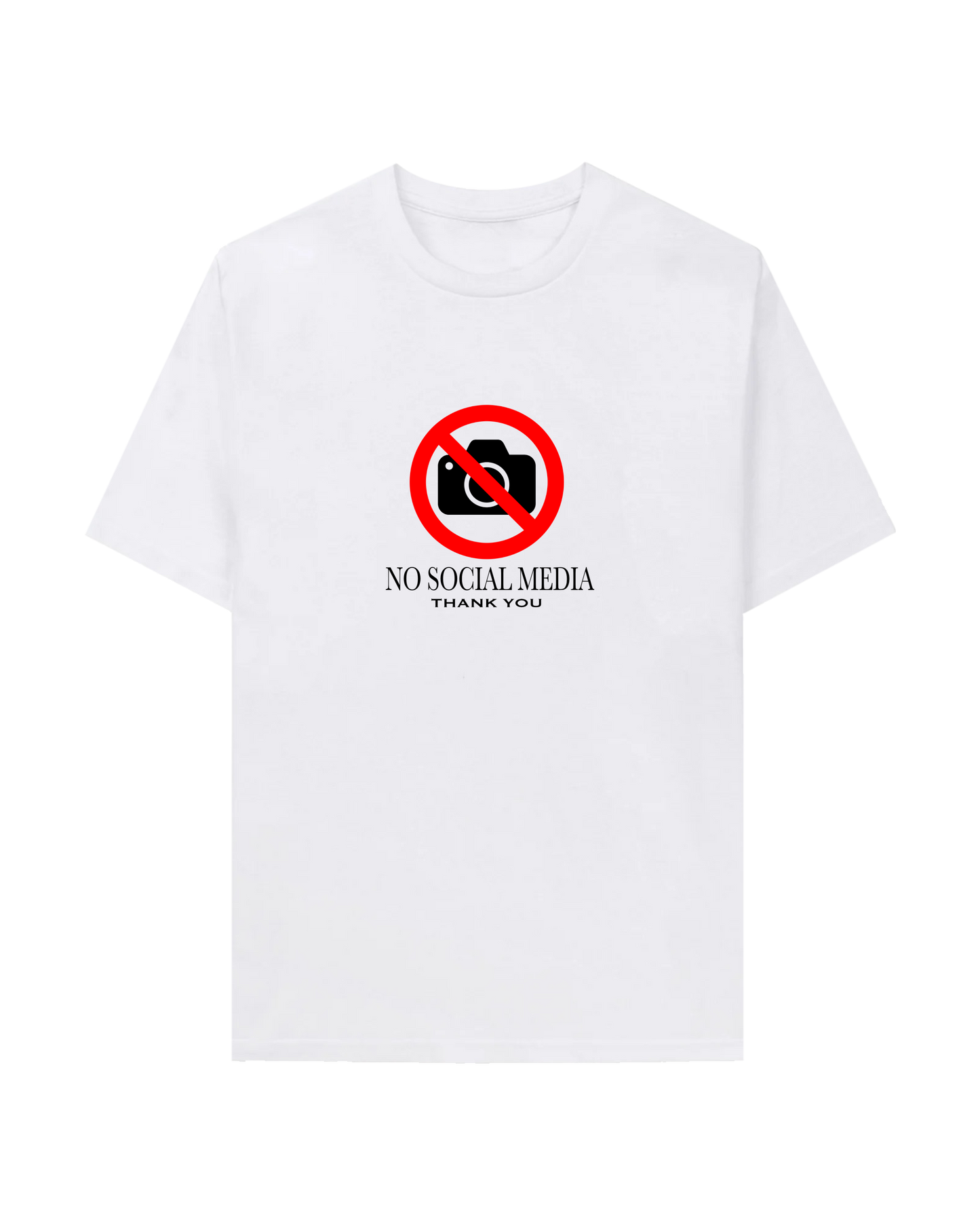 NO SOCIAL MEDIA TEE